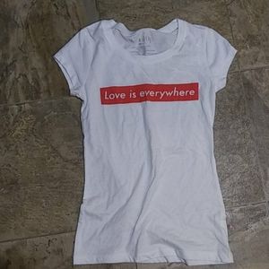 A love is everywhere t shirt